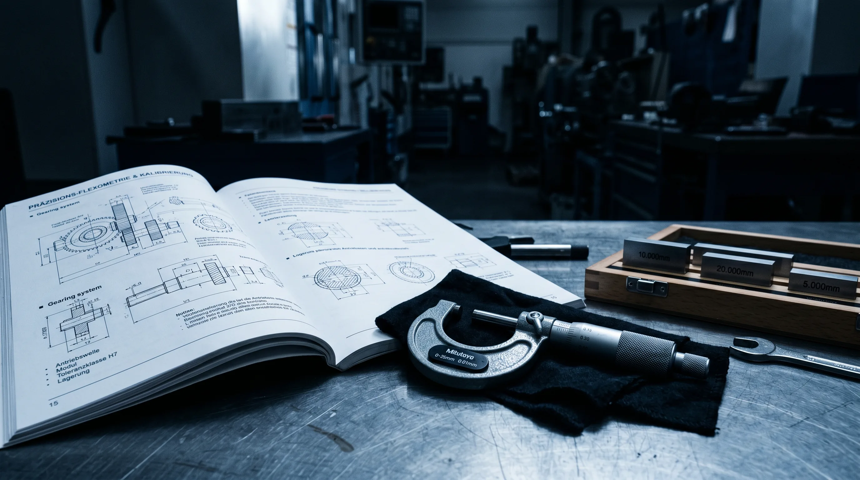 Manual técnico e ferramentas de calibração